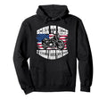 Biker Dad American Us Flag Motorcycle Hoodie - Minimalist Print Men Women - T-Shirt, Sweatshirt, Hoodie