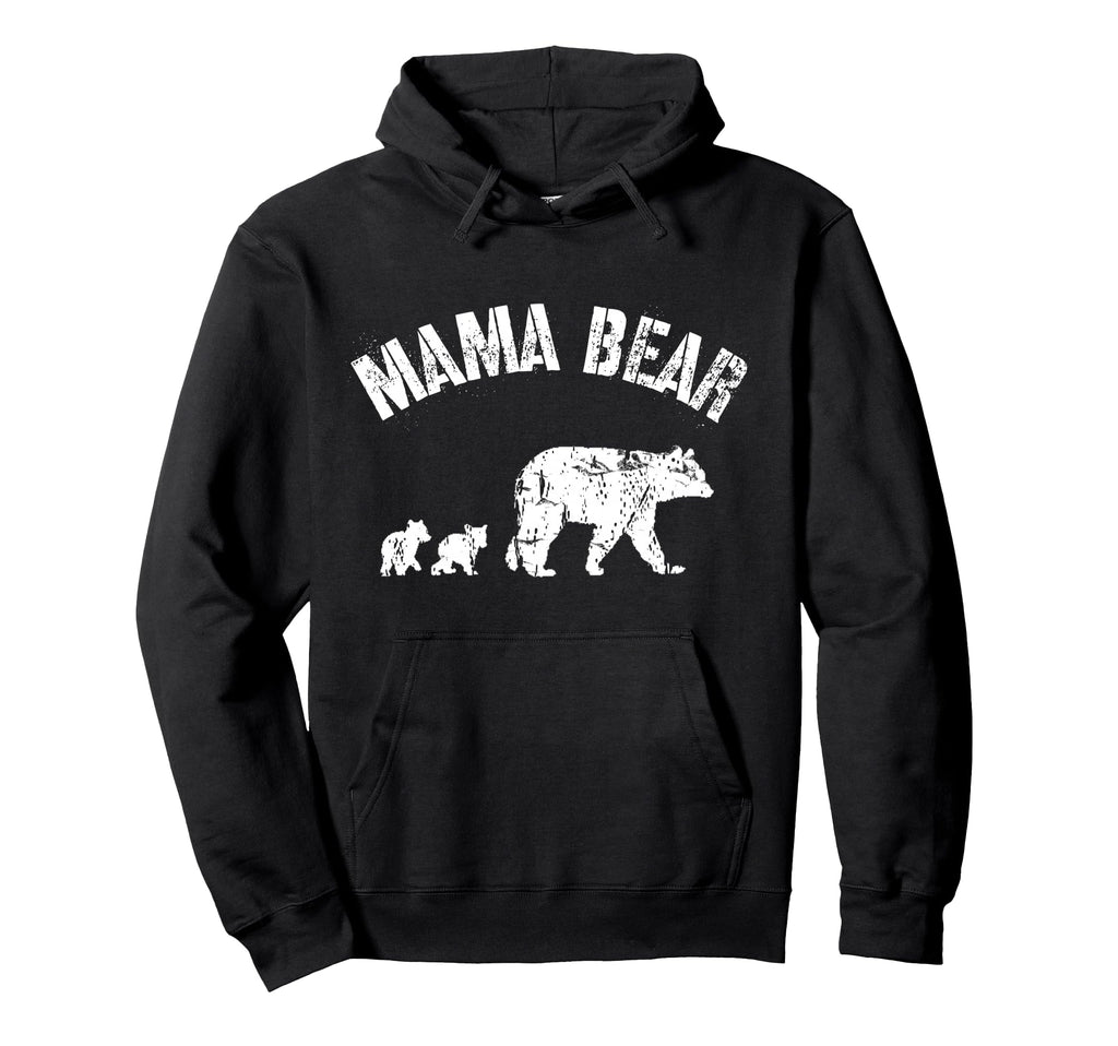 Mama Bear 2 Cubs Mom Mum Mother Funny Hoodie - Graphic Print for Adults - T-Shirt, Sweatshirt, Hoodie