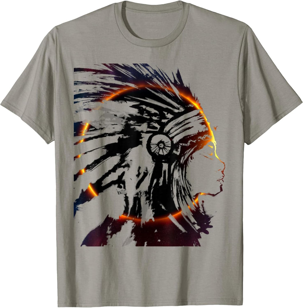 Eclipse Headdress Native American Indian Traditional - Adult & Kids T-Shirts, Sweatshirts & Hoodies apparel design preview 1