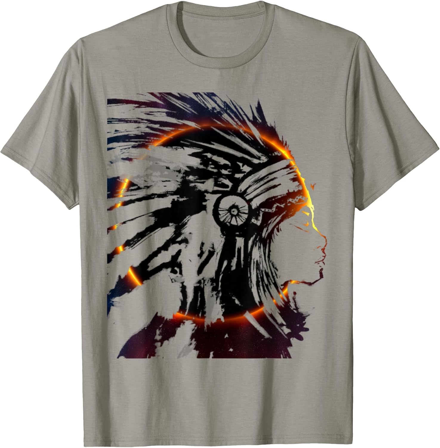 Eclipse Headdress Native American Indian Traditional - Adult & Kids T-Shirts, Sweatshirts & Hoodies apparel design preview 1