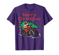 Merry Biker Santa Motorcycle Big Bike Dad T-Shirt - Graphic Print Unisex - T-Shirt, Sweatshirt, Hoodie