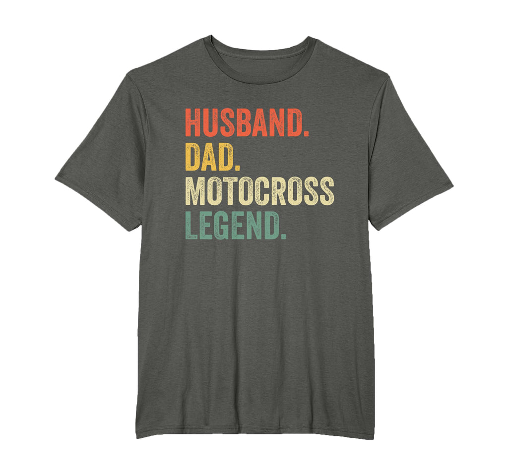 Funny Husband Dad Motocross Legend Dirt T-Shirt - Graphic Print Men Women - T-Shirt, Sweatshirt, Hoodie