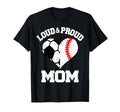 Loud Proud Mom Soccer Baseball Heart T-Shirt - Aesthetic Graphic Men Women - T-Shirt, Sweatshirt, Hoodie