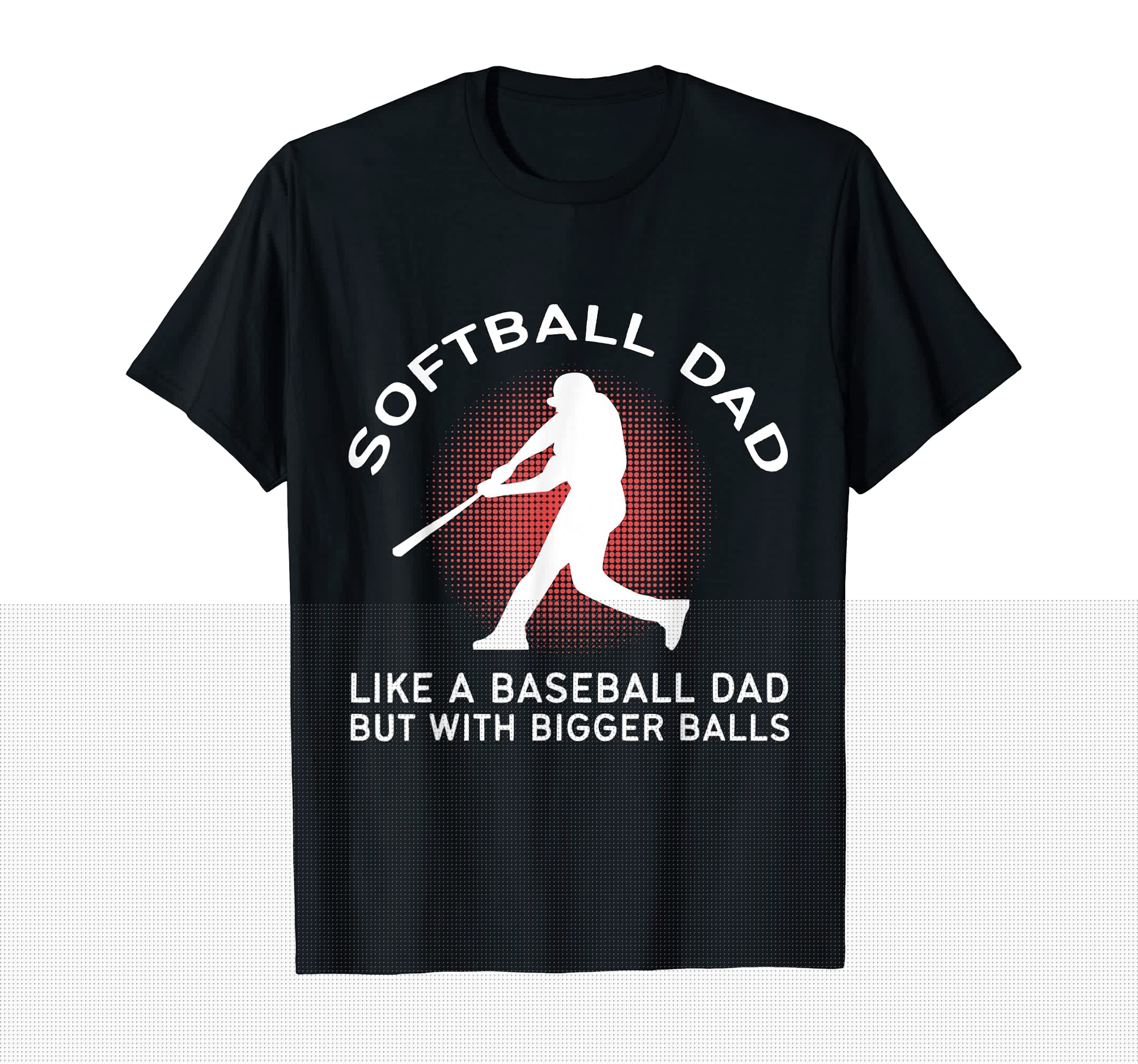 Mens Softball Dad Like Baseball Dad T-Shirt - Minimalist Print Unisex - T-Shirt, Sweatshirt, Hoodie