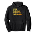 Dad Myth Legend Fathers Day Dad Hoodie - Graphic Print for Adults - T-Shirt, Sweatshirt, Hoodie