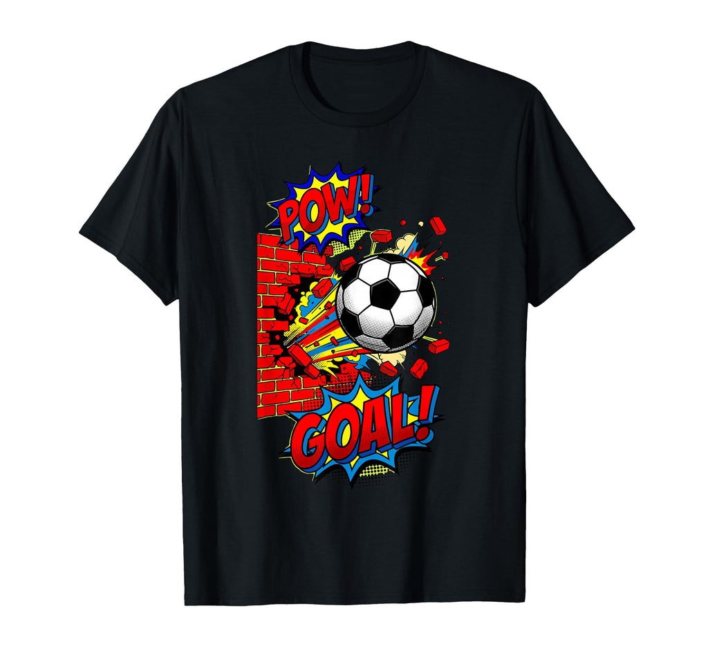 Pow Goal Comic Book Pop Art Brick T-Shirt - Aesthetic Graphic Men Women - T-Shirt, Sweatshirt, Hoodie