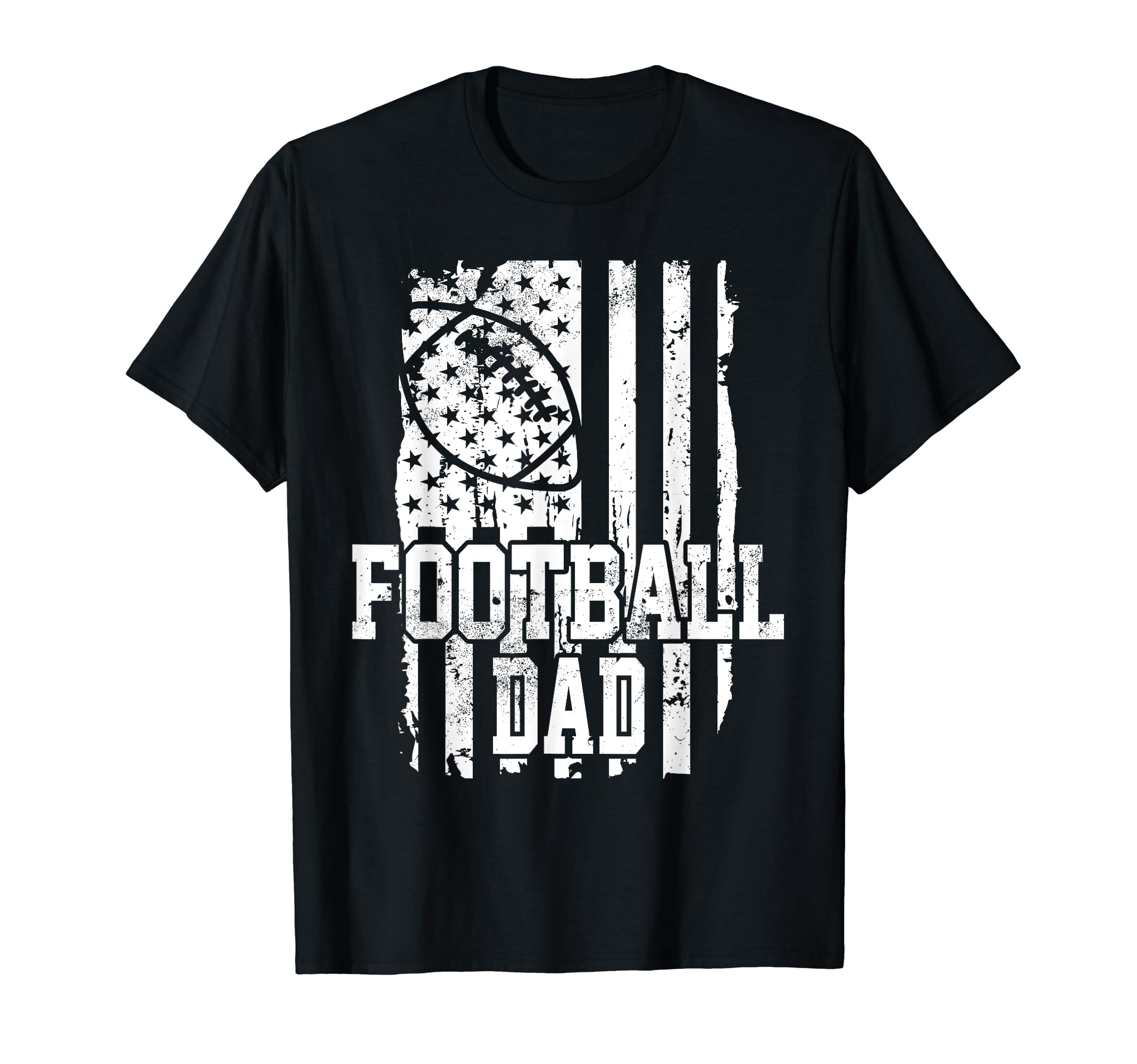 Usa Flag Football Dad Football Game T-Shirt - Novelty Apparel for Adults - T-Shirt, Sweatshirt, Hoodie