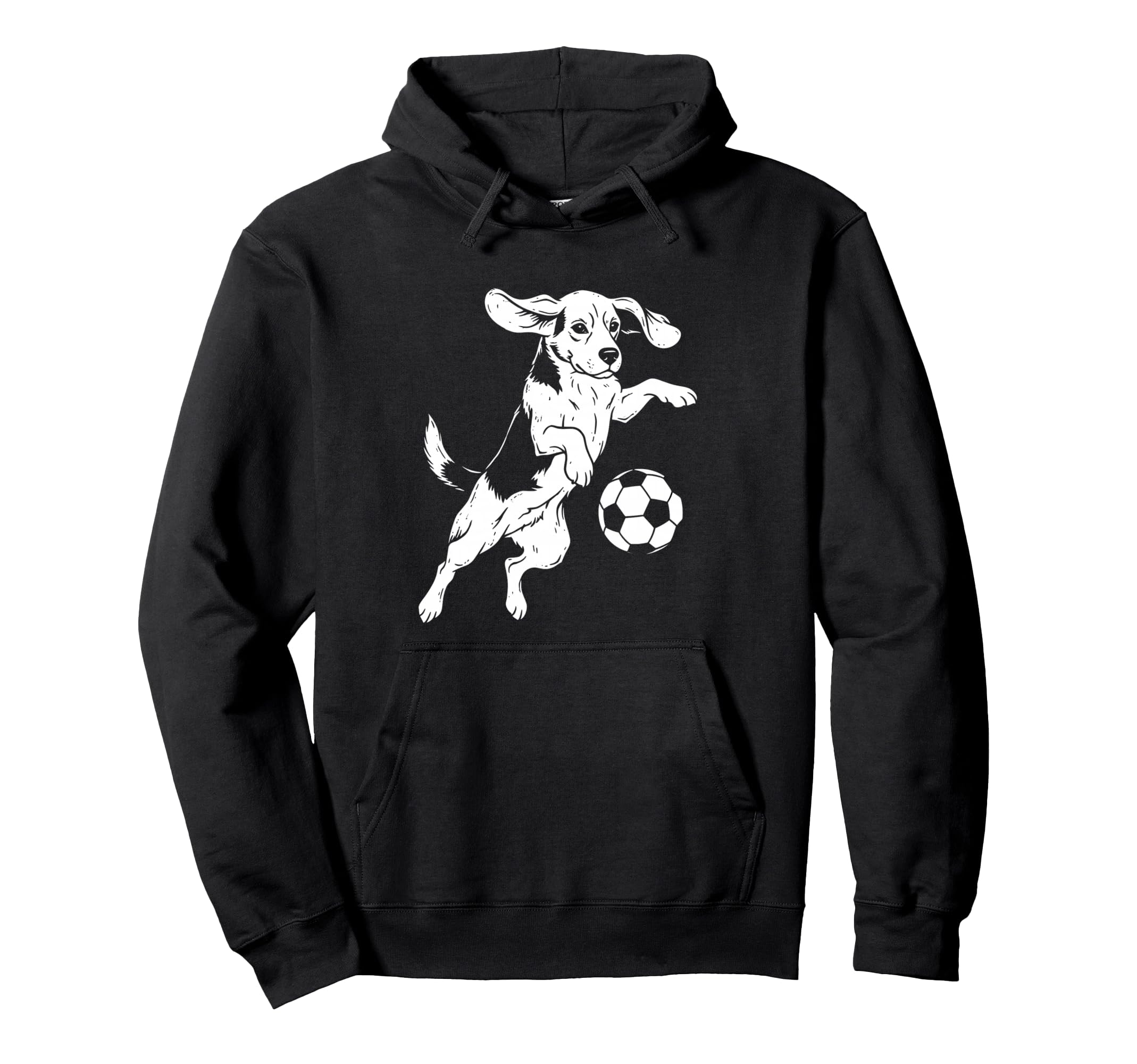 Beagle Soccer Player Funny Dog Lover Hoodie - Custom Art Print Men Women - T-Shirt, Sweatshirt, Hoodie