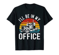 Ill Be My Office Trailer Truck Driver T-Shirt - Graphic Print Unisex - T-Shirt, Sweatshirt, Hoodie