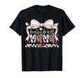 Baseball Mama Game Day Leopard Bow T-Shirt - Novelty Apparel for Adults - T-Shirt, Sweatshirt, Hoodie