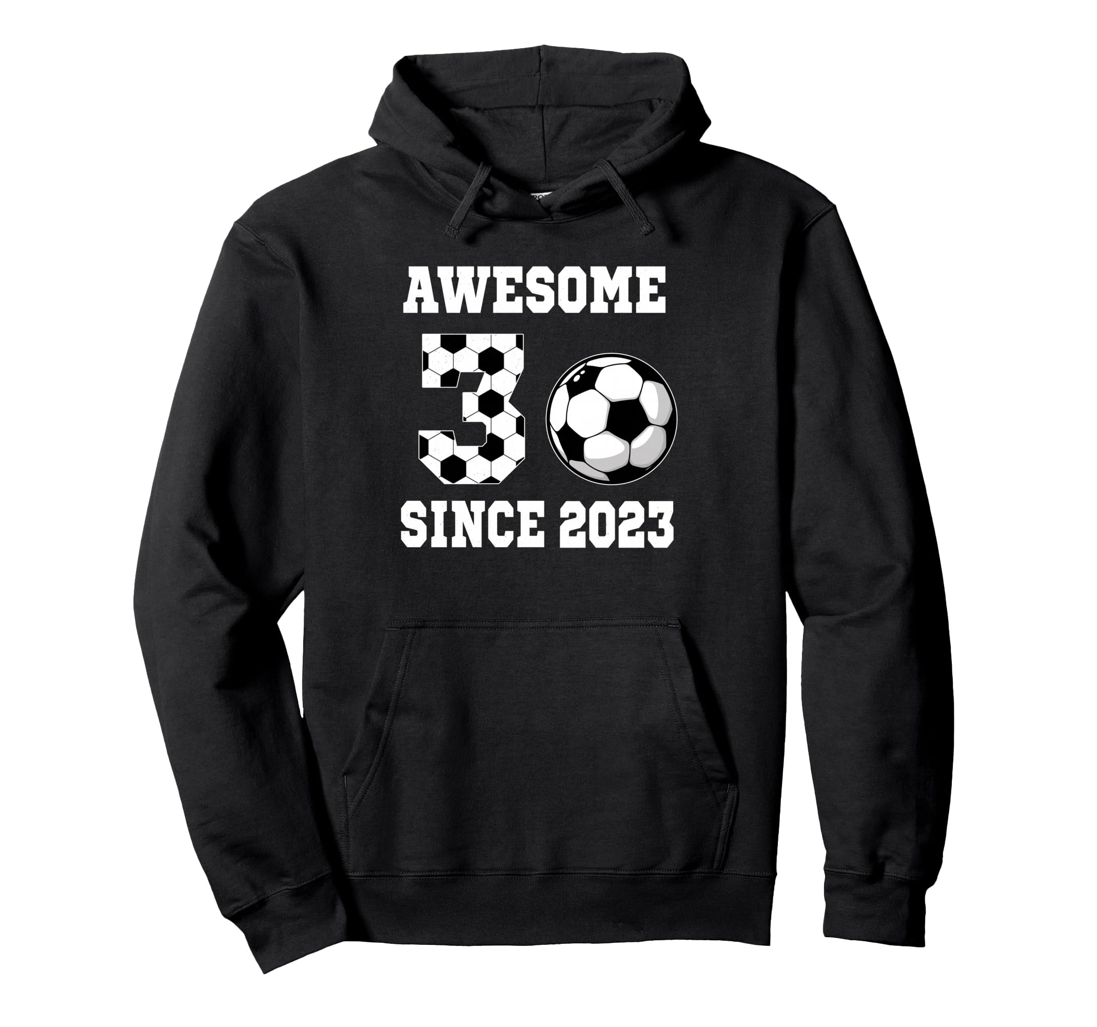 3 Years Old Birthday Soccer Awesome Since Hoodie - Graphic Print Men Women - T-Shirt, Sweatshirt, Hoodie
