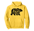Papa Bear Dad Father Polar Bear Hoodie - Minimalist Print Unisex - T-Shirt, Sweatshirt, Hoodie