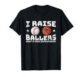 I Raise Ballers Baseball Basketball Dad T-Shirt - Graphic Print for Adults - T-Shirt, Sweatshirt, Hoodie