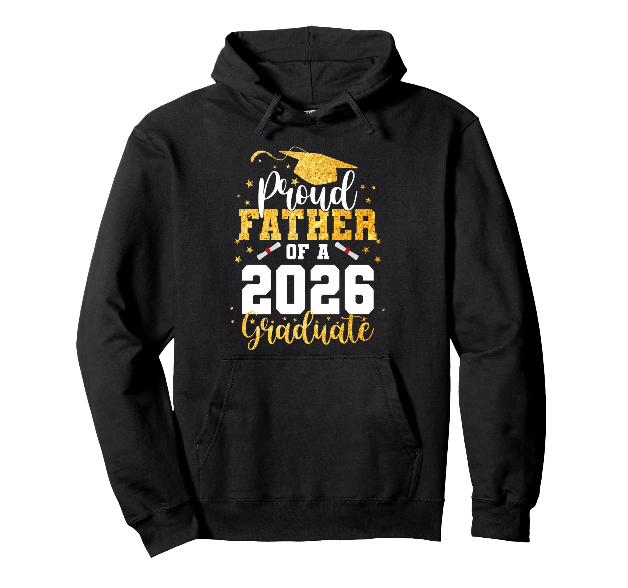 Proud Father Class 2026 Graduate Hoodie - Aesthetic Graphic Unisex - T-Shirt, Sweatshirt, Hoodie