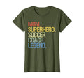 Mom Superhero Soccer Coach Legend T-Shirt - Custom Art Print Unisex - T-Shirt, Sweatshirt, Hoodie