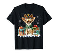 Reindeer Dog Lights Chihuahua Santa T-Shirt - Novelty Apparel for Adults - T-Shirt, Sweatshirt, Hoodie