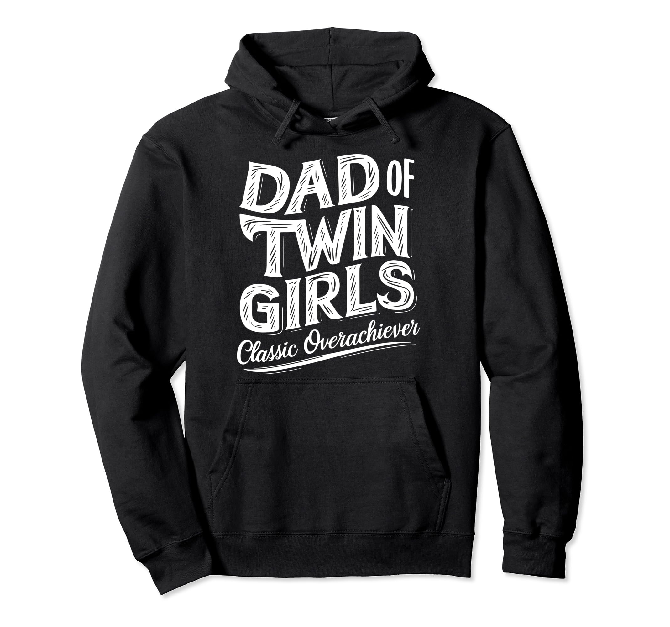 Twin Dad Novelty Funny Daddy Fathers Day Hoodie - Unique Graphic Unisex - T-Shirt, Sweatshirt, Hoodie