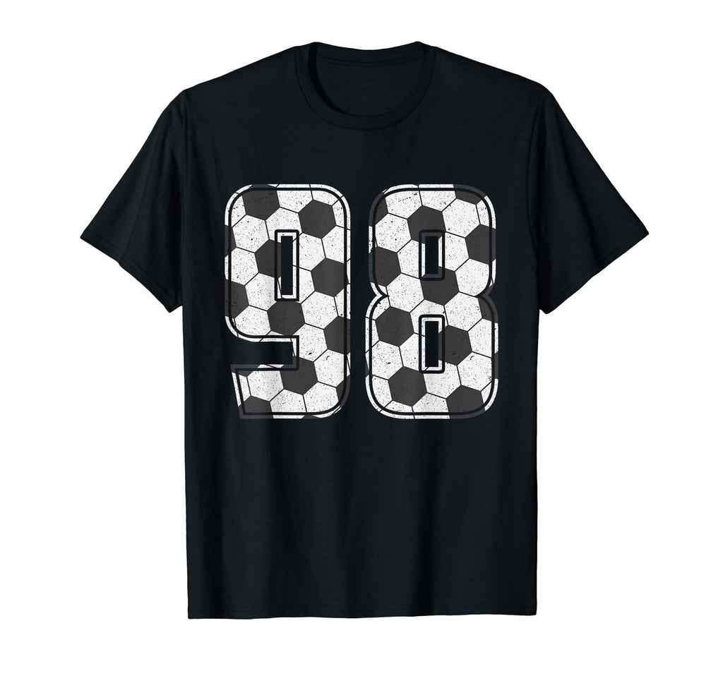 Soccer Player Number 98 Ninety T-Shirt - Aesthetic Graphic for Adults - T-Shirt, Sweatshirt, Hoodie