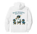 Busy Raising Baller Baseball Softball Hoodie - Casual Everyday Wear Unisex - T-Shirt, Sweatshirt, Hoodie