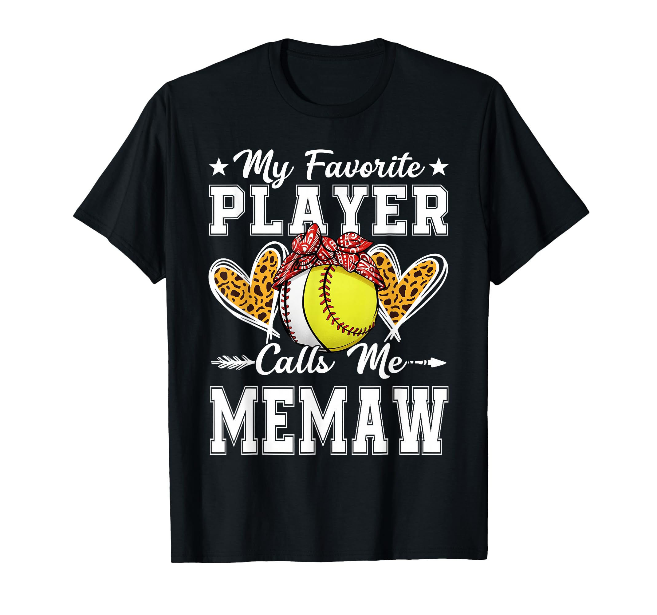 My Favorite Player Calls Me Memaw T-Shirt - Custom Art Print for Adults - T-Shirt, Sweatshirt, Hoodie