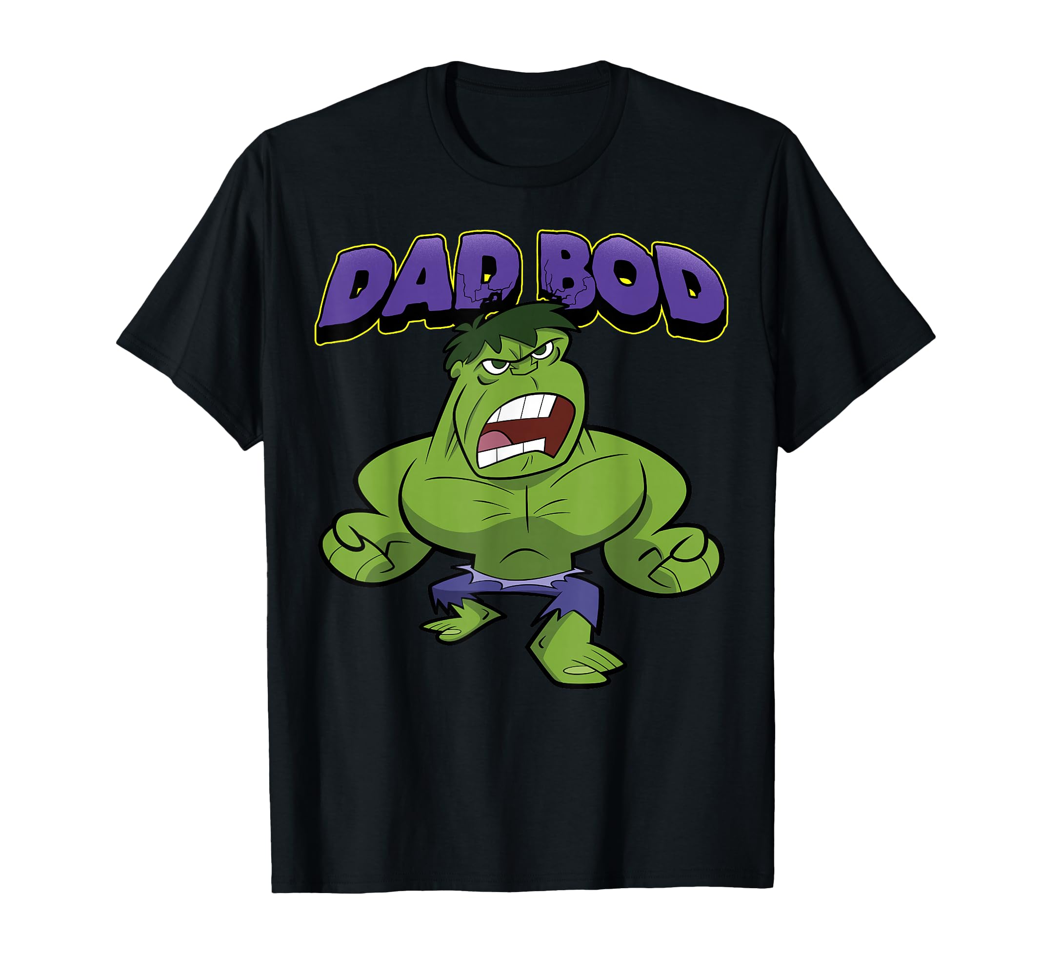 Marvel Fathers Day Hulk Dad Bod Portrait T-Shirt - Unique Graphic Unisex - T-Shirt, Sweatshirt, Hoodie