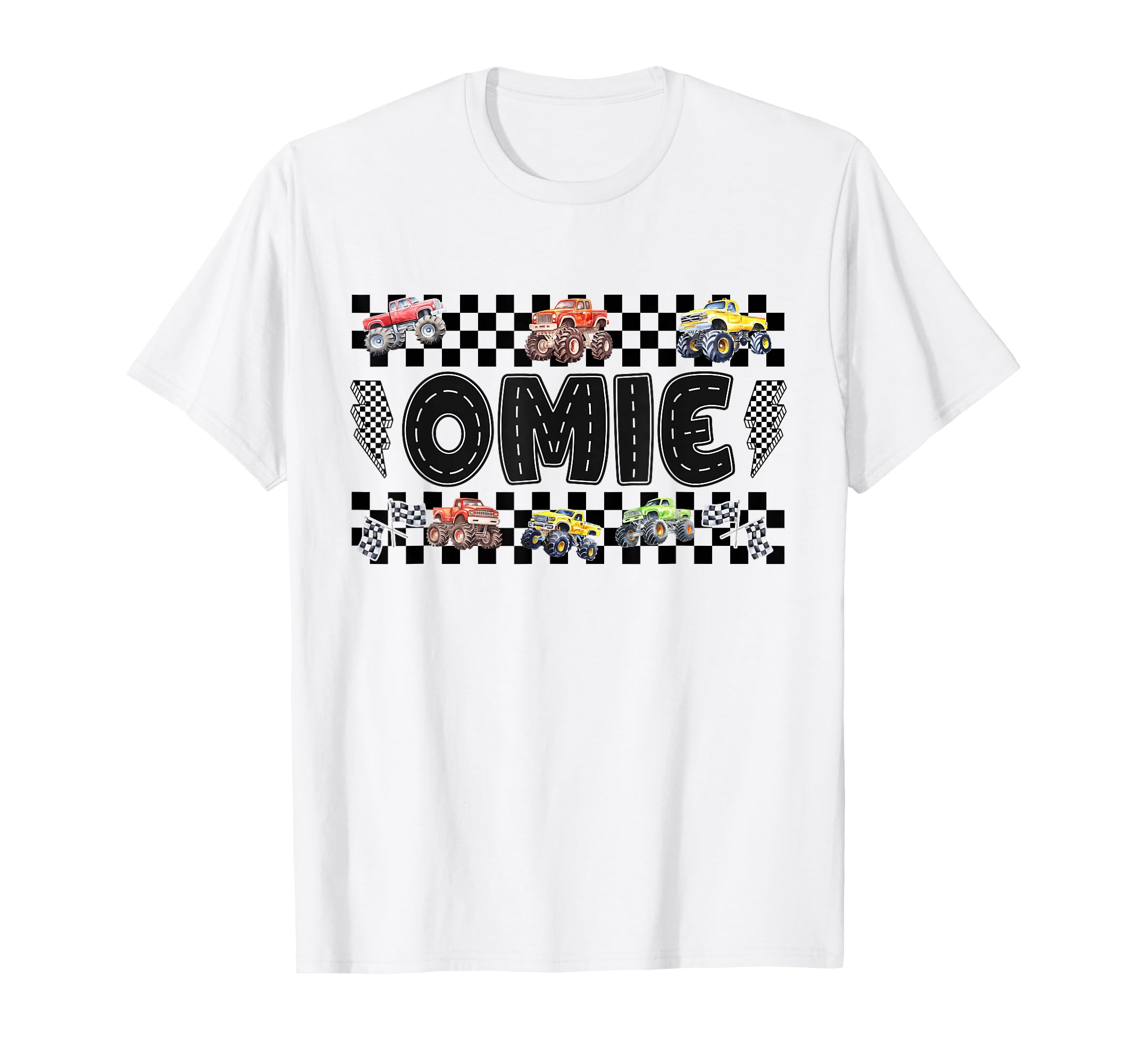 Omie Monster Truck Family Crew Birthday T-Shirt - Novelty Apparel Unisex - T-Shirt, Sweatshirt, Hoodie