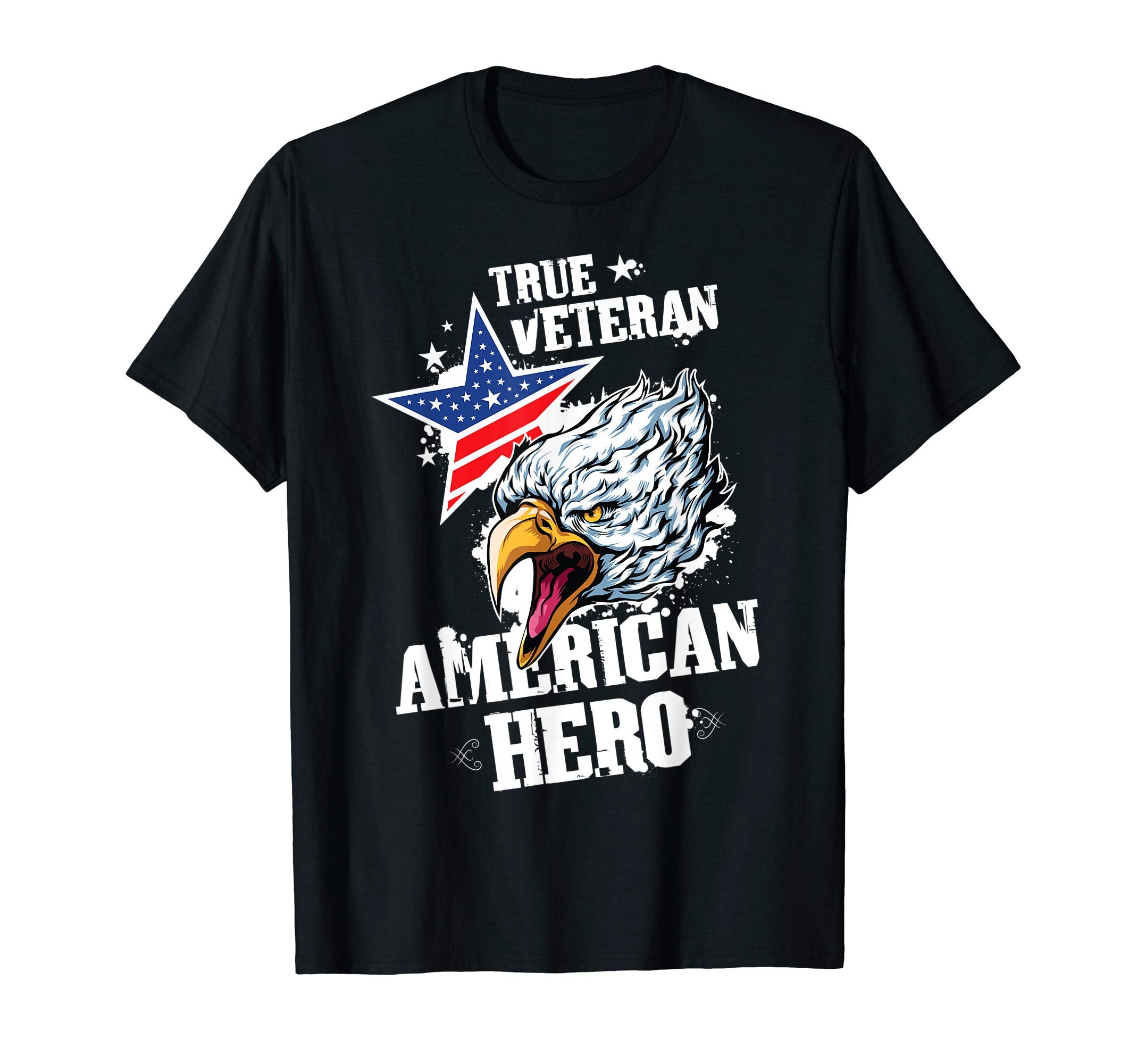 True Veteran Eagle American Hero Us T-Shirt - Custom Art Print Men Women - T-Shirt, Sweatshirt, Hoodie