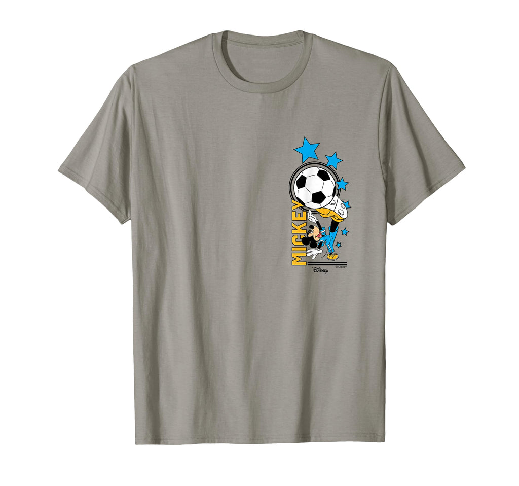 Mickey Mouse Soccer Ball And Stars T-Shirt - Aesthetic Graphic Men Women - T-Shirt, Sweatshirt, Hoodie