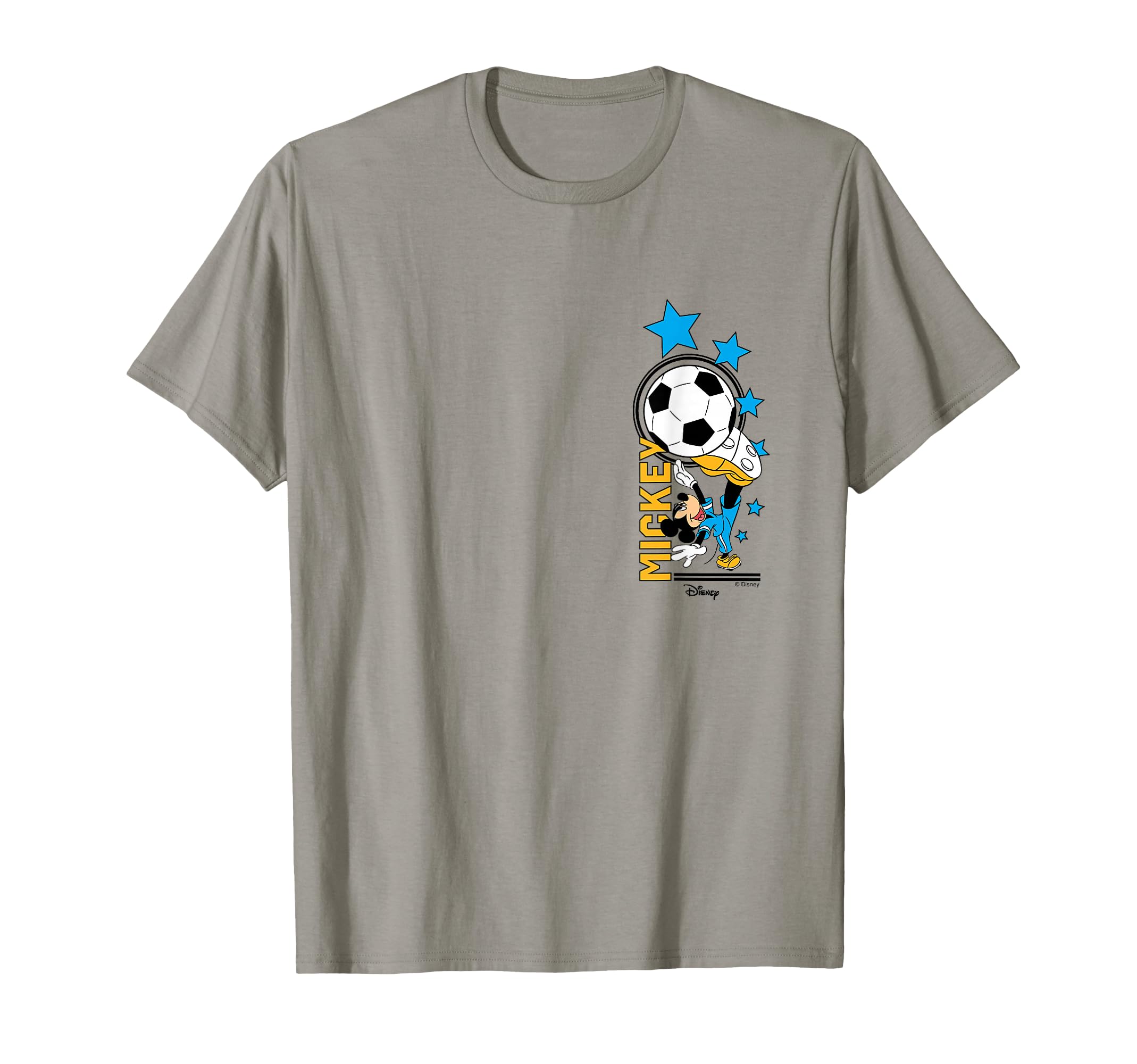 Mickey Mouse Soccer Ball And Stars T-Shirt - Aesthetic Graphic Men Women - T-Shirt, Sweatshirt, Hoodie