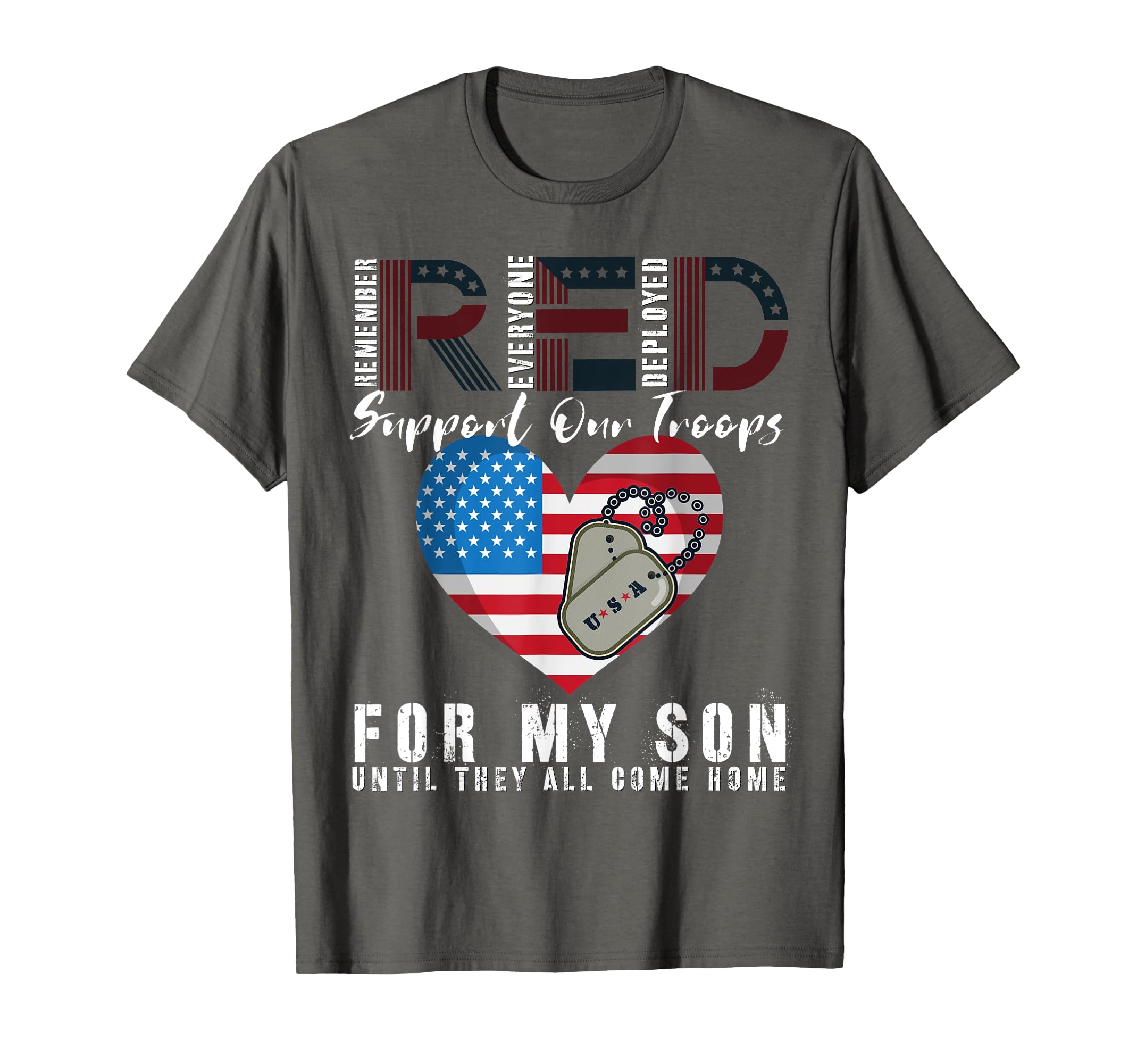Red Friday Military I Wear Red My T-Shirt - Casual Everyday Wear Unisex - T-Shirt, Sweatshirt, Hoodie