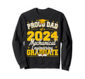 Proud Dad 2024 Mechanical Sweatshirt - Novelty Apparel for Adults - T-Shirt, Sweatshirt, Hoodie