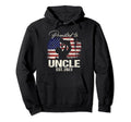 Promoted To Uncle Est 2023 American Flag Hoodie - Trendy Graphic Men Women - T-Shirt, Sweatshirt, Hoodie