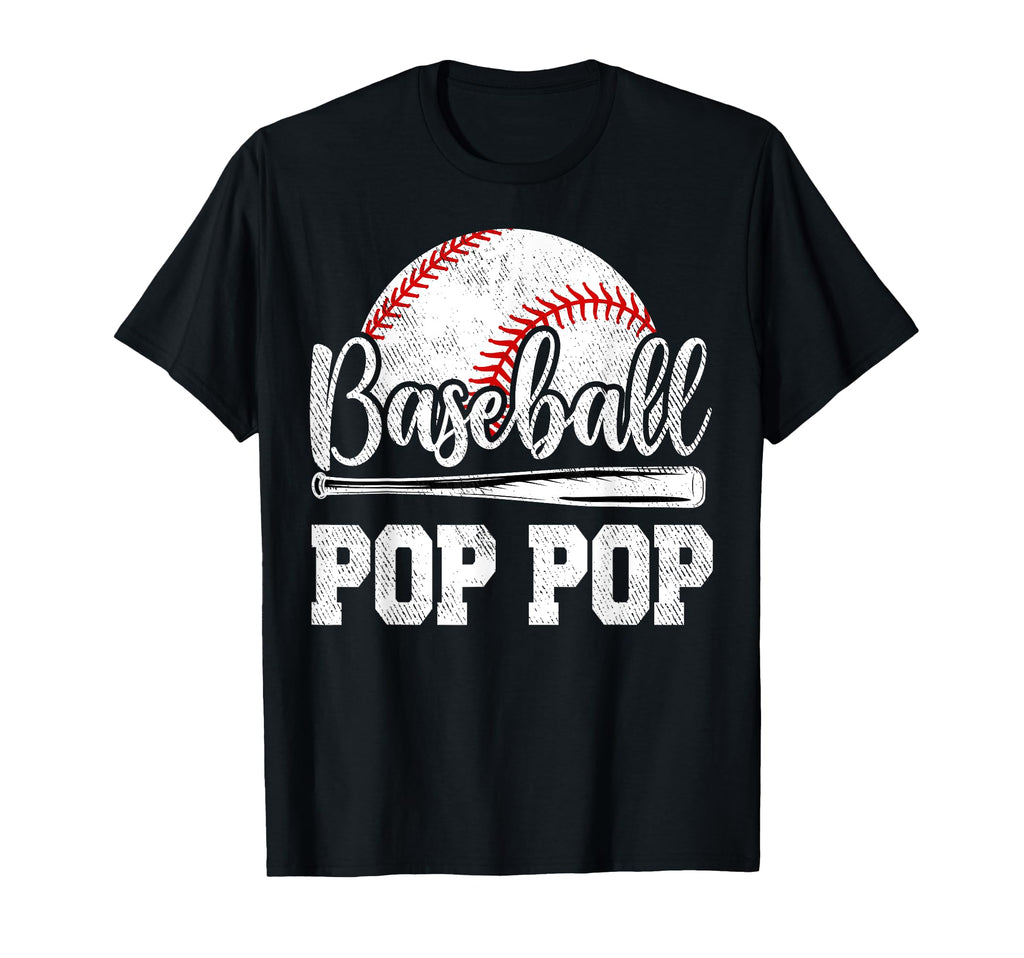 Baseball Pop Pop Baseball Player Game T-Shirt - Unique Graphic Men Women - T-Shirt, Sweatshirt, Hoodie