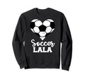 Soccer Lala Funny Soccer Heart Sweatshirt - Minimalist Print Unisex - T-Shirt, Sweatshirt, Hoodie