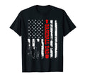 Mens American Flag Proud Baseball Dad T-Shirt - Graphic Print Unisex - T-Shirt, Sweatshirt, Hoodie