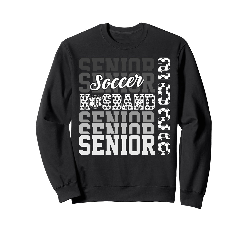 2026 Soccer Senior Husband Sweatshirt - Trendy Graphic for Adults - T-Shirt, Sweatshirt, Hoodie