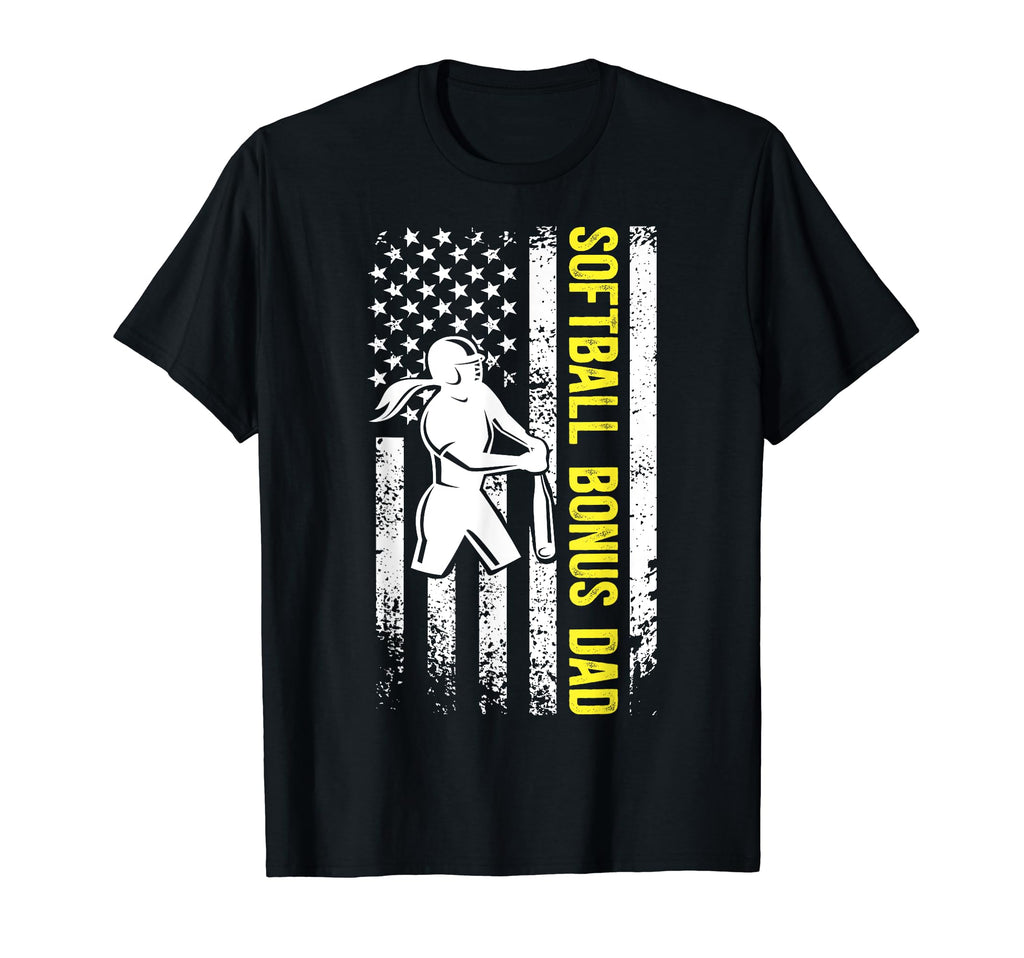 Softball Bonus Dad Softball Player Bonus T-Shirt - Graphic Print Unisex - T-Shirt, Sweatshirt, Hoodie