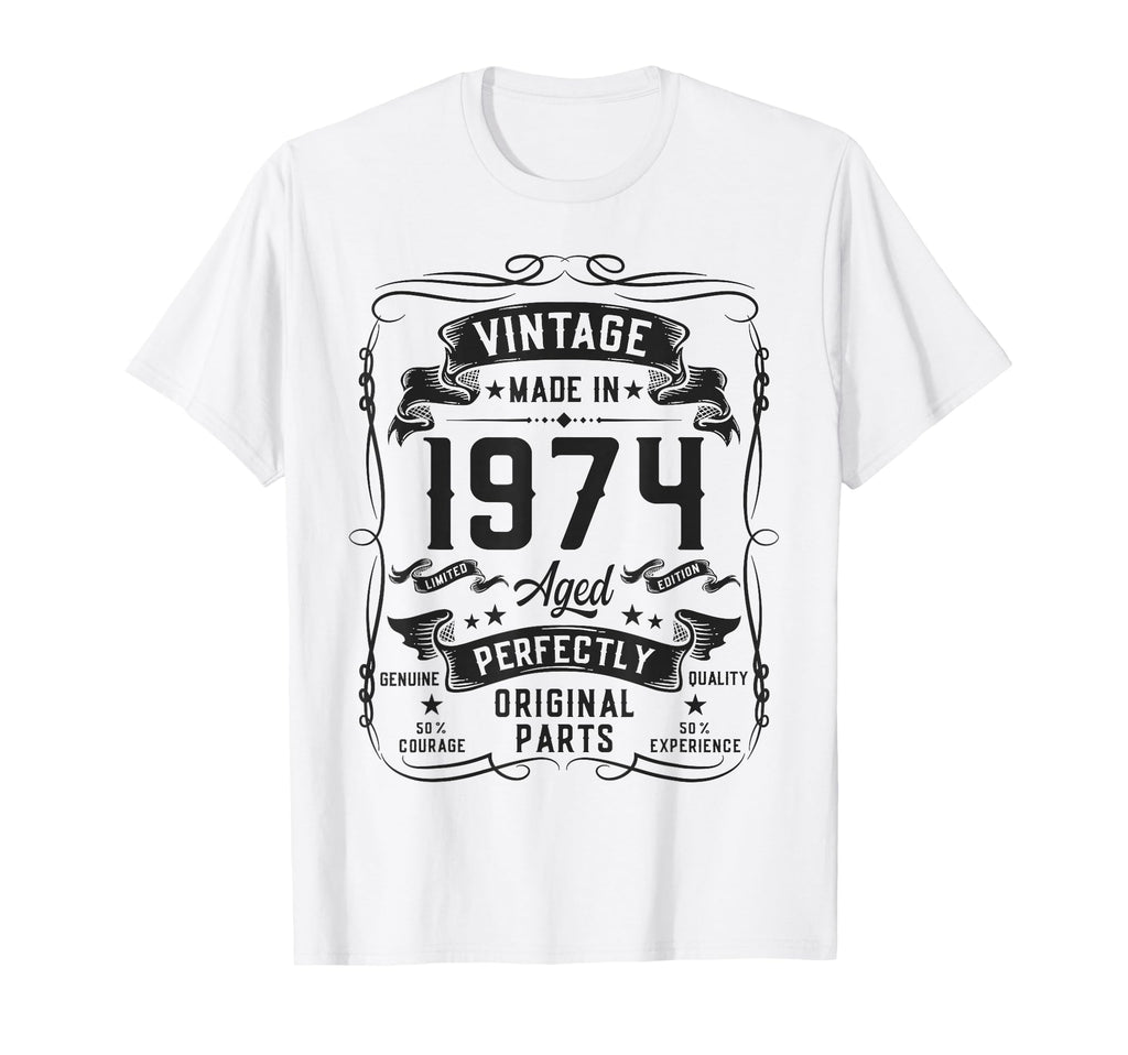 1974 52Yr 52Nd Birthday Gifts 52 T-Shirt - Custom Art Print for Adults - T-Shirt, Sweatshirt, Hoodie