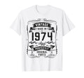 1974 52Yr 52Nd Birthday Gifts 52 T-Shirt - Custom Art Print for Adults - T-Shirt, Sweatshirt, Hoodie