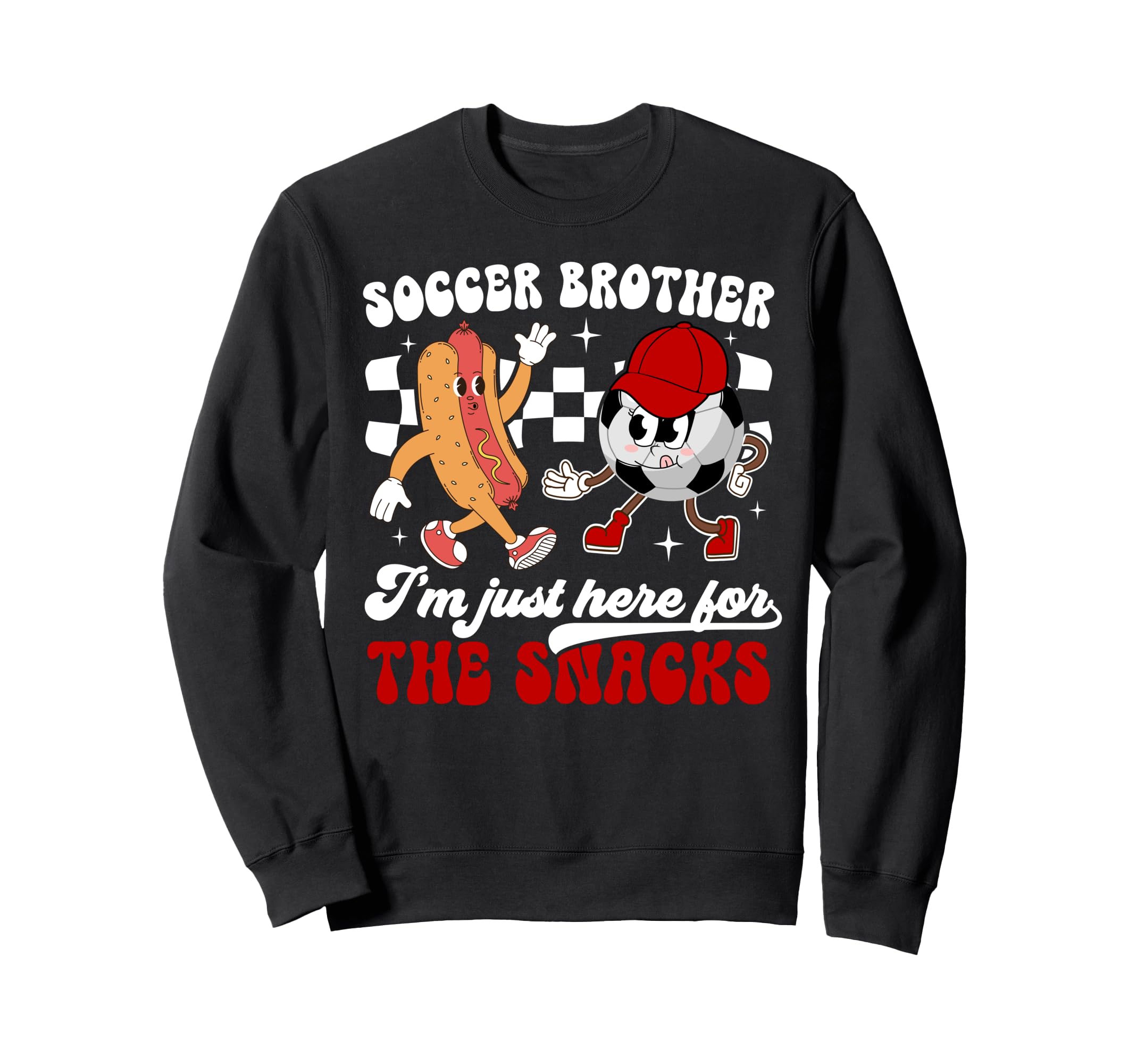 Soccer Brother Soccer Player Groovy Sweatshirt - Streetwear Style Unisex - T-Shirt, Sweatshirt, Hoodie