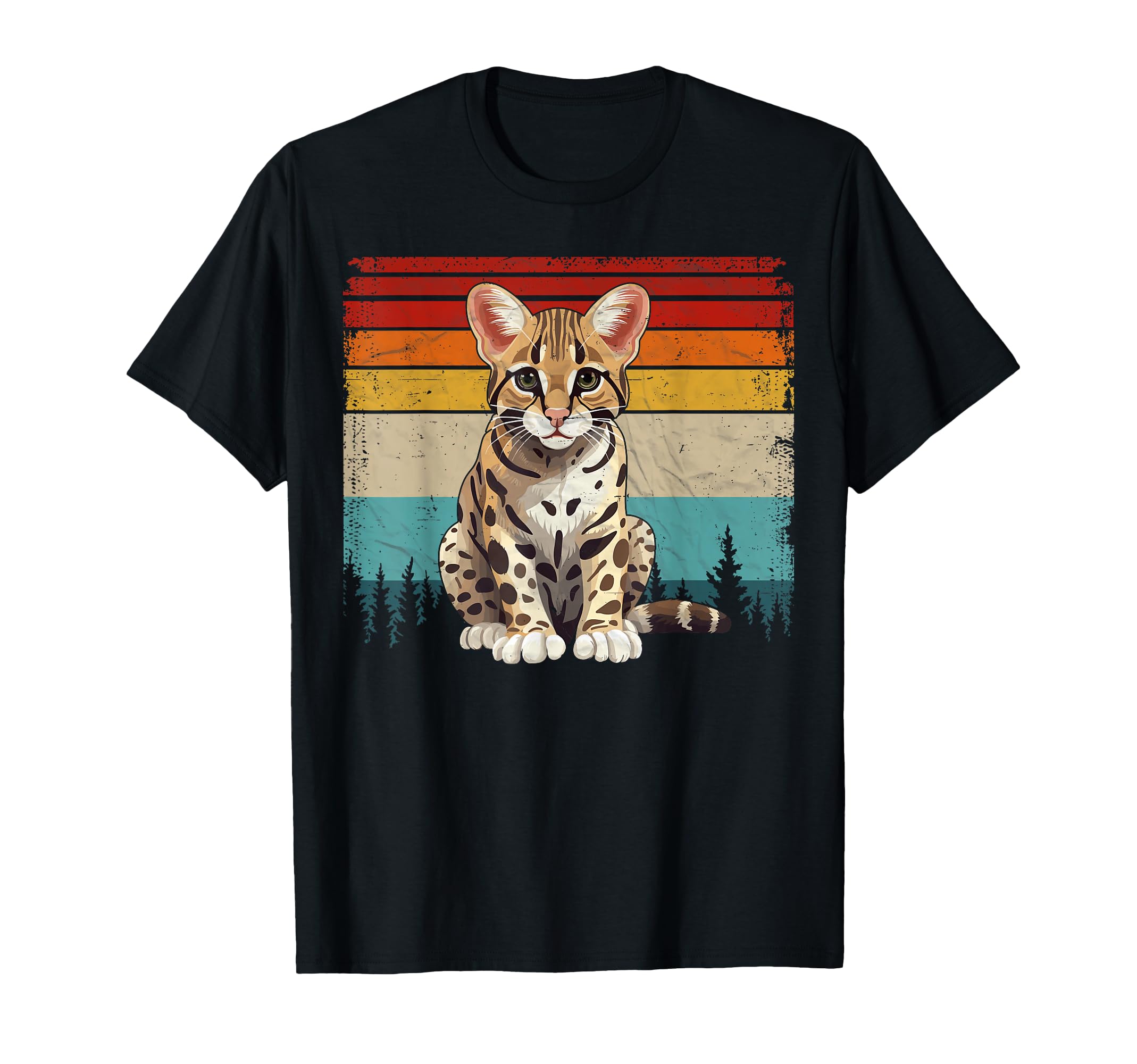 Ocelot Distressed Ocelot T-Shirt - Streetwear Style Men Women - T-Shirt, Sweatshirt, Hoodie