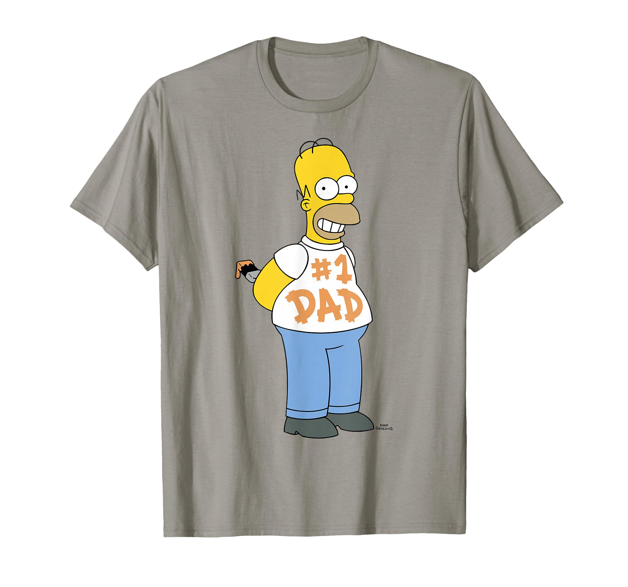 Simpsons Homer Number 1 Dad Fathers T-Shirt - Minimalist Print Men Women - T-Shirt, Sweatshirt, Hoodie