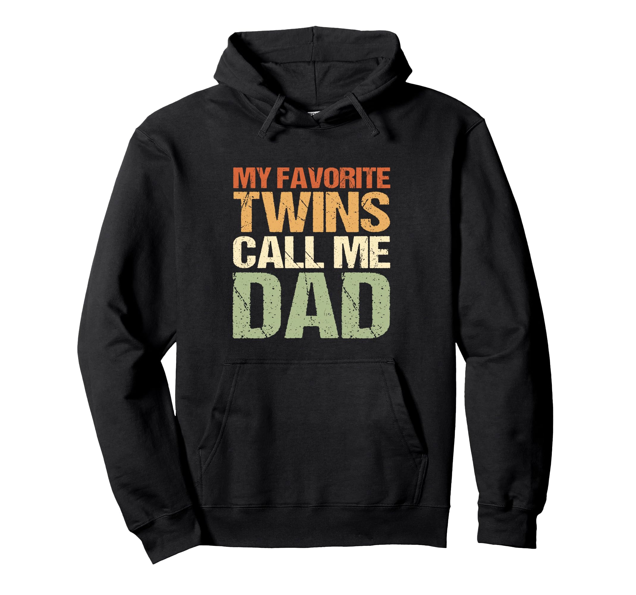 My Favorite Twins Call Me Dad Hoodie - Minimalist Print for Adults - T-Shirt, Sweatshirt, Hoodie