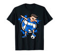 Dabbing Soccer Nicaragua Football T-Shirt - Minimalist Print Men Women - T-Shirt, Sweatshirt, Hoodie