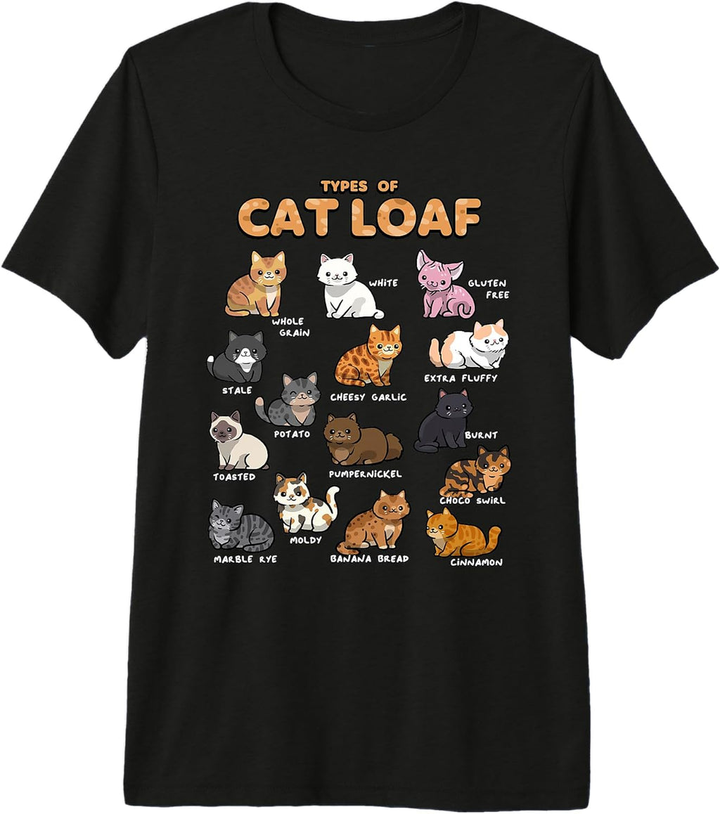 Types of Cat Loaf Cute Kitten Kawaii Cats, Lover - Adult & Kids T-Shirts, Sweatshirts & Hoodies apparel design preview 1