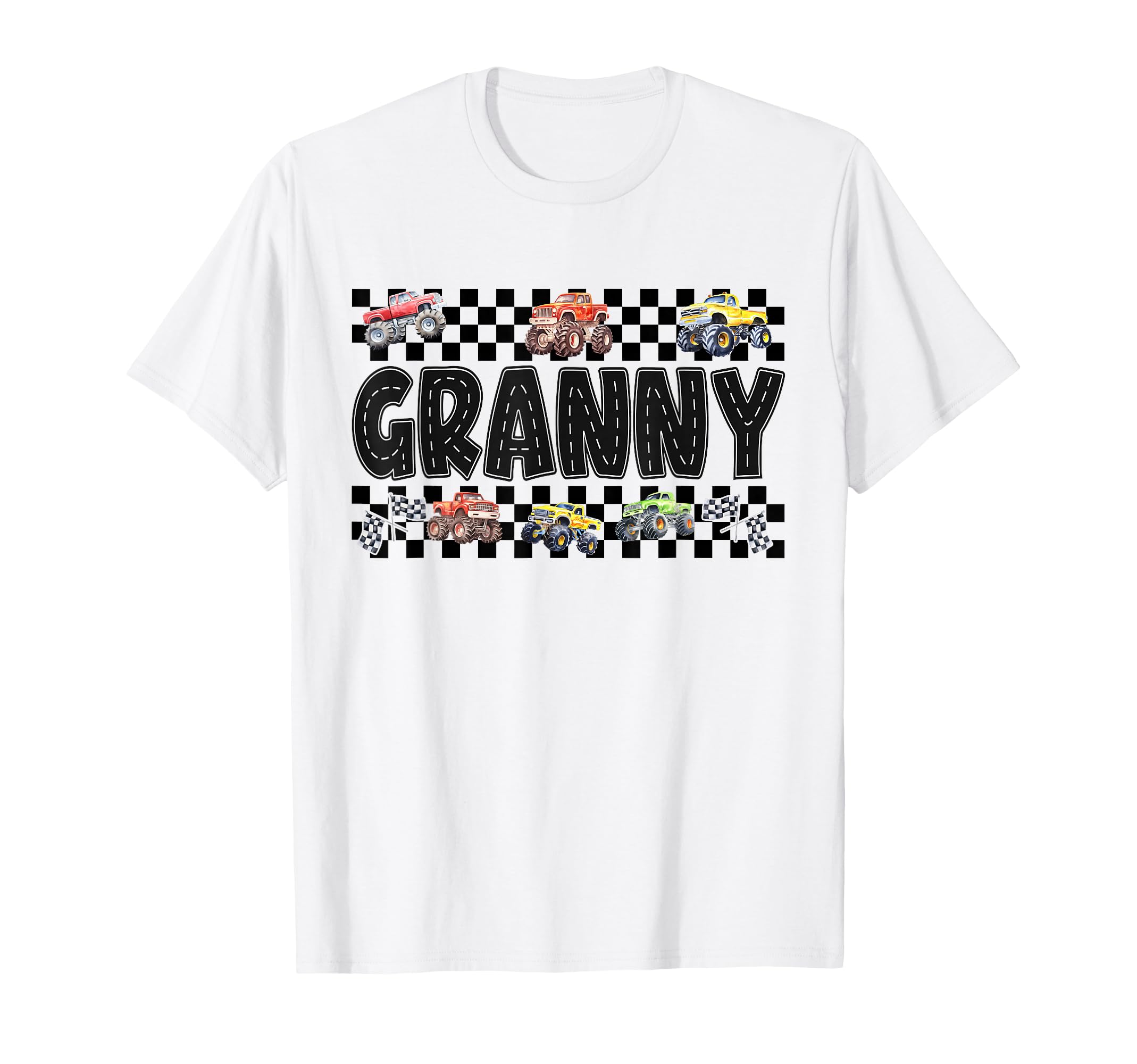 Granny Monster Truck Family Crew T-Shirt - Minimalist Print Men Women - T-Shirt, Sweatshirt, Hoodie