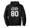 Number 80 Custom Proud Soccer Futbol Hoodie - Graphic Print for Adults - T-Shirt, Sweatshirt, Hoodie