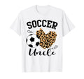Soccer Uncle Heart Leopard Uncle T-Shirt - Aesthetic Graphic Men Women - T-Shirt, Sweatshirt, Hoodie