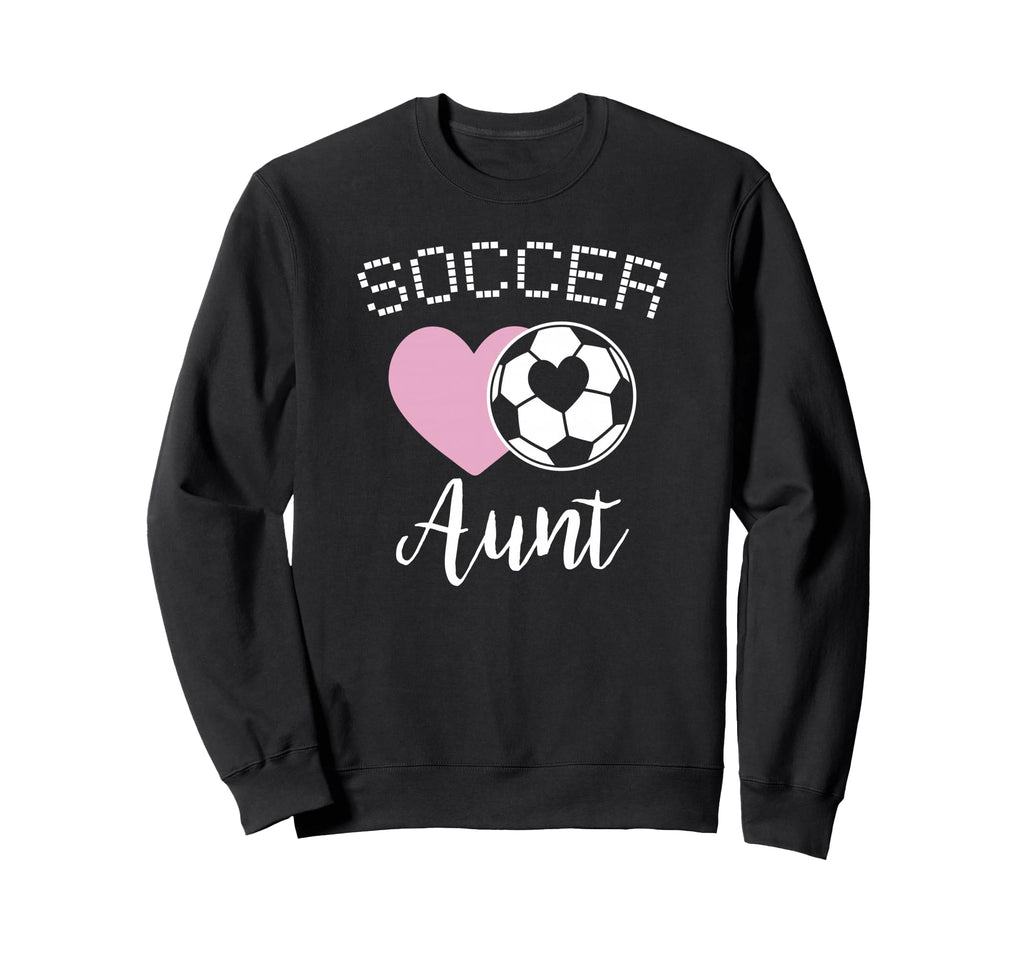 Soccer Aunt Love Heart Auntie Niece Sweatshirt - Unique Graphic for Adults - T-Shirt, Sweatshirt, Hoodie