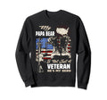 Veteran Papa Bear Dad Usa Flag 4Th July Sweatshirt - Trendy Graphic Unisex - T-Shirt, Sweatshirt, Hoodie